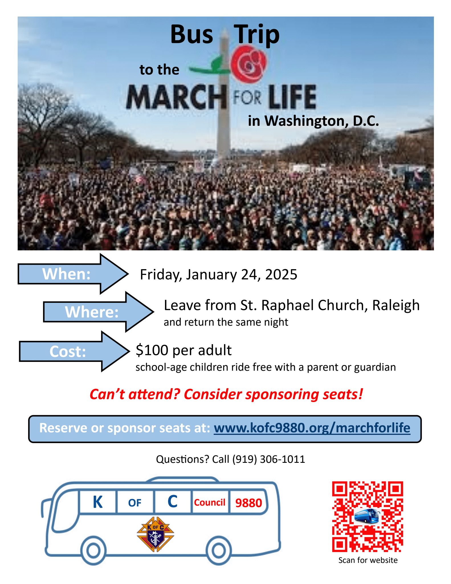 March for Life Bus Trip 2025